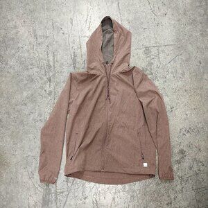 Vuori Women's Hooded Zip Jacket in Dusty Rose